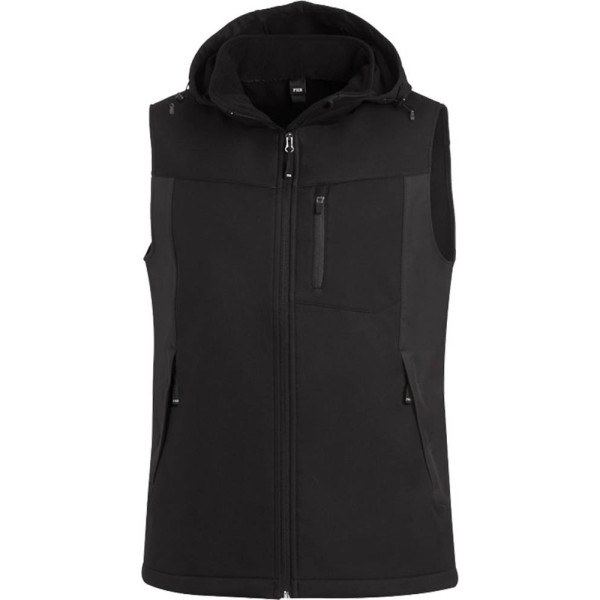 4030646351064 - unisex Softshellweste JUSTUS anthrazit schwarz Größe 2XL