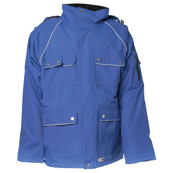 4030913080703 - unisex Parka CANVAS 320 blau Größe L 4030913080703 Planam