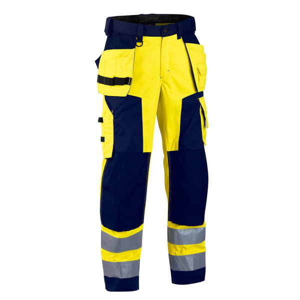 7330509402283 - BLAKLÄDER® unisex Warnschutzhose 1568 gelb marine Größe 44