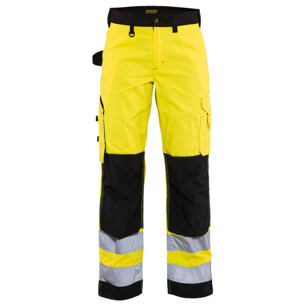 7330509502280 - Damen Warnschutzhose 7155 gelb schwarz Größe 21