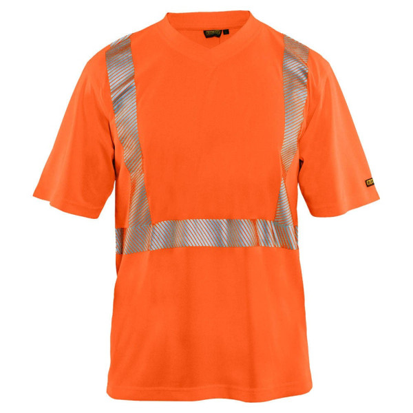 7330509524220 - BLAKLÄDER® unisex Warnschutz Shirt 3386 orange Größe L