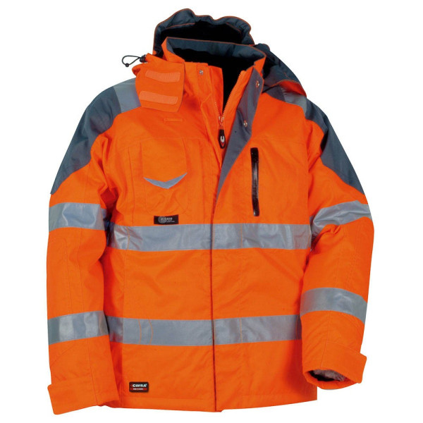 8023796043503 - Cofra - Winter-Warnschutzjacke wind- und wasserdicht orange 54 - Orange