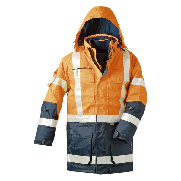 4025888165890 - 23431-4 Warnschutzparka Wallace Größe xxl orange marine - Elysee