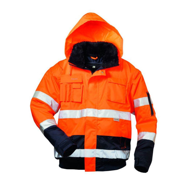 4025888227727 - - volker Warnschutzpilotjacke Orange Marine ® en iso 20471 3 GrXL