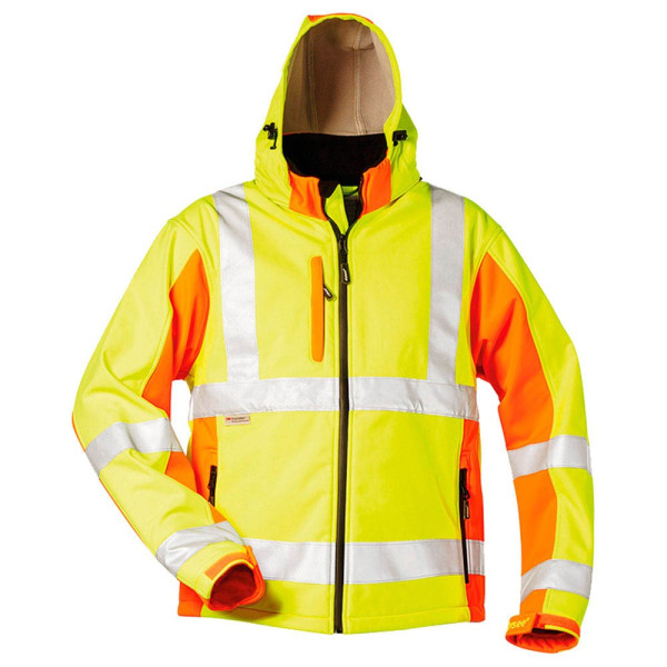 4025888248173 - Helmut Feldtmann Gmbh - Warnschutz-Softshelljacke jim GrXL gelb orange