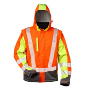 unisex Warnjacke ATANAS orange Größe S