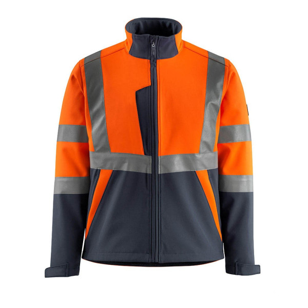 5711074302772 - unisex Warnjacke Kiama  orange schwarzblau Größe 3XL