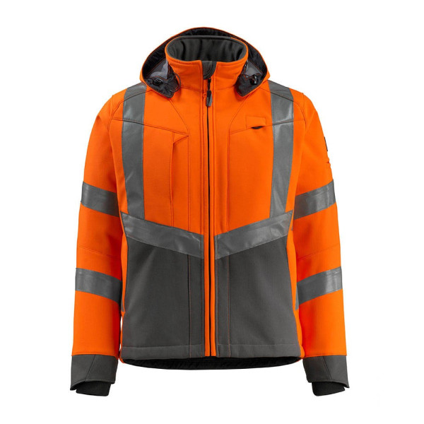 5711074340064 - unisex Warnjacke Blackpool warnorange anthrazit Größe L