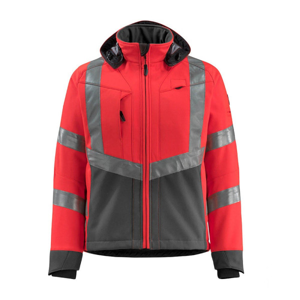 5711074340941 - unisex Warnjacke Blackpool rot anthrazit Größe XL