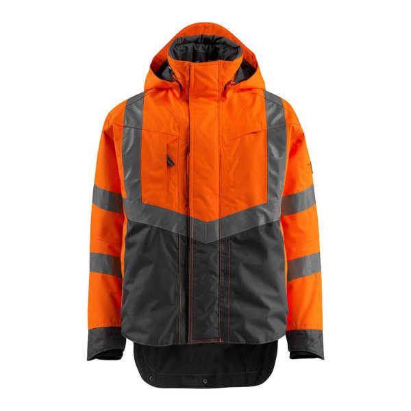 5711074341221 - Safe supreme Warnschutz Hard Shell Jacke Harlow 15501-231 Gr s hi-vis orange dunkelanthrazit - hi-vis orange dunkelanthrazit - Mascot