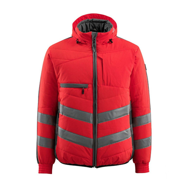 5711074383986 - unisex Warnjacke Dartford  rot anthrazit Größe 3XL