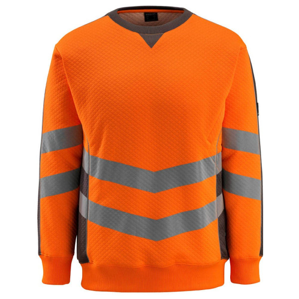 5711074316519 - Warnsweatshirt SAFE SUPREME Wigton Gr M hi-vis orange dunkelanthrazit - hi-vis orange dunkelanthrazit