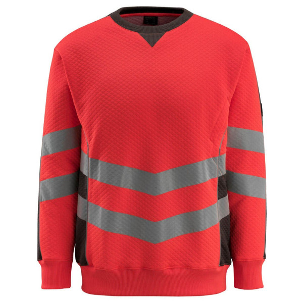 5711074317332 - - Warnsweatshirt safe supreme Wigton Gr s hi-vis rot dunkelanthrazit - hi-vis rot dunkelanthrazit