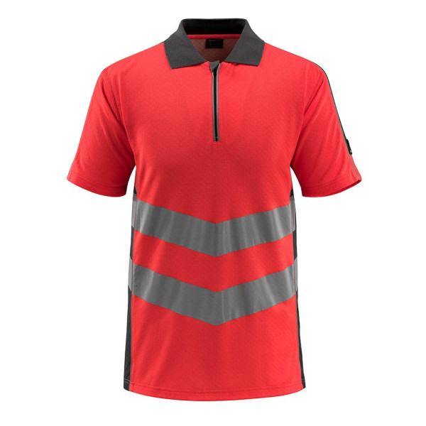 5711074320653 - MASCOT® unisex Warnschutz Shirt Murton rot dunkelanthrazit Größe L