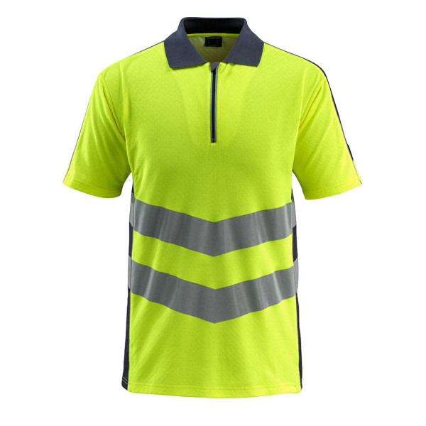 5711074320134 - - Warnschutz Polo-Shirt murton safe supreme 50130 Gr 3XL hi-vis gelb schwarzblau