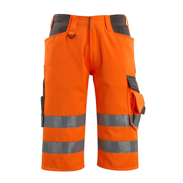 5711074300716 - MASCOT® unisex Warnschutzhose kurz Luton orange dunkelanthrazit Größe 50