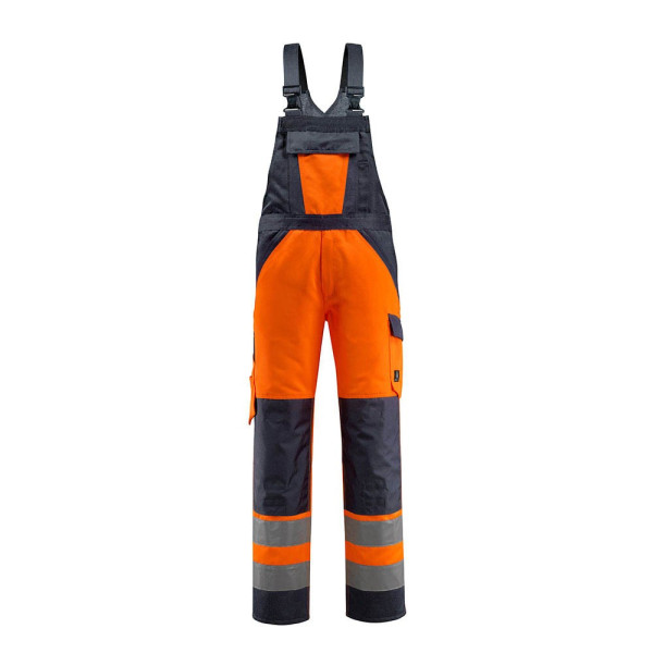 5711074304257 - unisex Warnschutz-Latzhose Gosford orange schwarzblau Größe 68