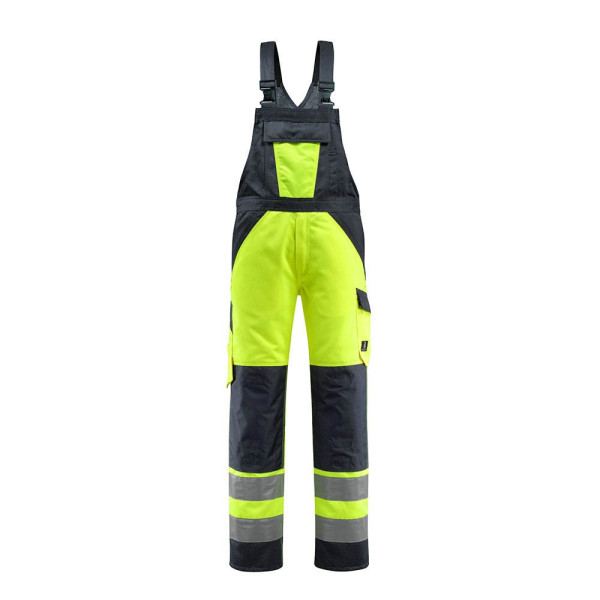 5711074306770 - unisex Warnschutz-Latzhose Gosford gelb schwarzblau Größe 110