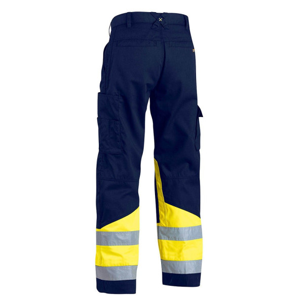 7330509401347 - BLAKLÄDER® unisex Warnschutzhose 1564 marine gelb Größe 52