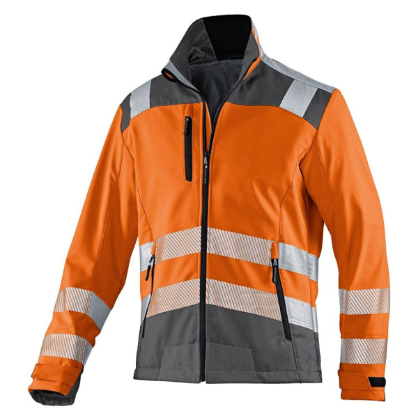 4053813374222 - Kübler Workwear - Kübler Reflectiq Softshell Jacke psa 2 warnorange anthrazit Gr m - orange