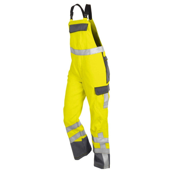 4043849624385 - unisex Warnschutz-Latzhose PSA SAFETY X7 warngelb anthrazit Größe 58