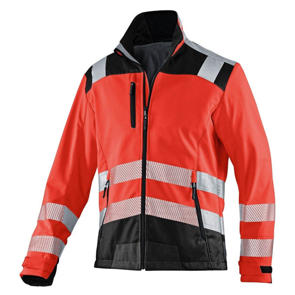 4053813374345 - Kübler Workwear - Kübler Reflectiq Softshell Jacke psa 2 warnrot schwarz Gr 3XL - rot