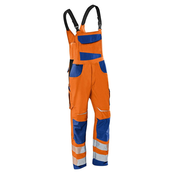 4053813369518 - Kübler Workwear - Kübler Reflectiq Latzhose psa 2 warnorange kblblau Gr 102 - orange