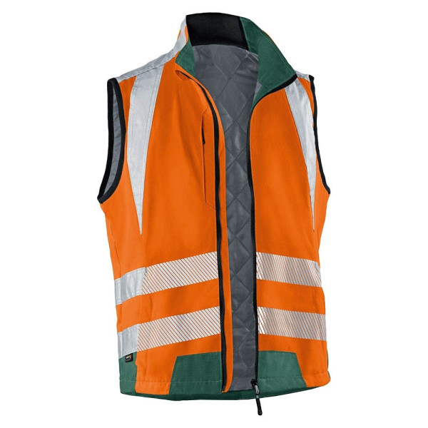 4053813376035 - Kübler Workwear - Kübler Reflectiq Weste psa 2 warnorange moosgrün Gr 4XL - orange