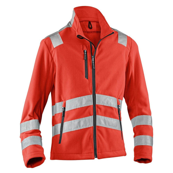 4053813374031 - Kübler Workwear - Kübler Reflectiq Fleecejacke psa 2 warnrot Gr 4XL - rot