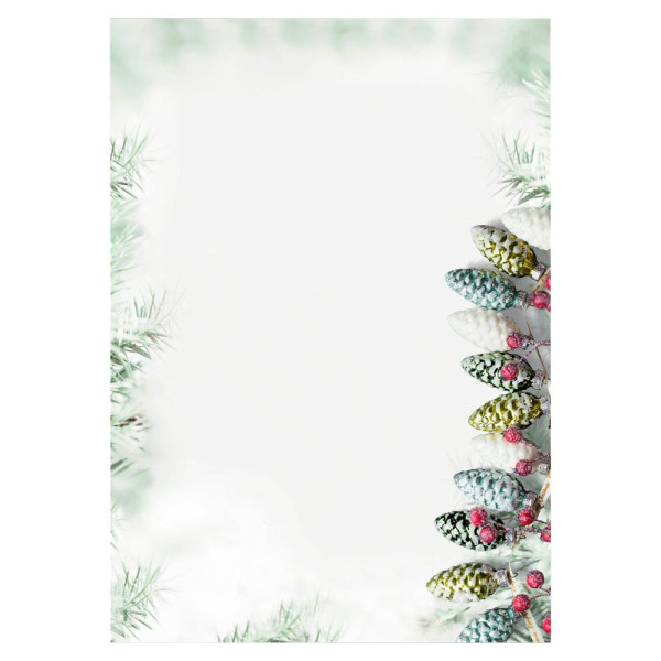 4004360815447 - Motiv-Weihnachtsbriefpapier Christmas Garland DP177 A4 90g  4004360815447 100 Blatt