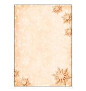 Motiv-Weihnachtsbriefpapier Golden Snwoflakes DP234 A4 90g 