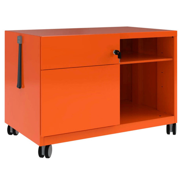 5020073702514 - BISLEY Note™ Caddy Rollcontainer orange 2 Auszüge 800 x 490 x 563 cm