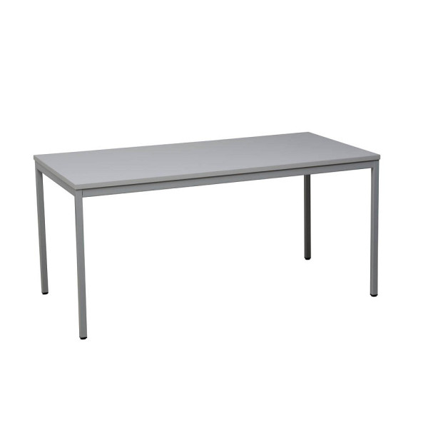 4260090177020 - Mehrzwecktisch grau rechteckig Vierkantrohr grau 1400 x 600 x 750 cm