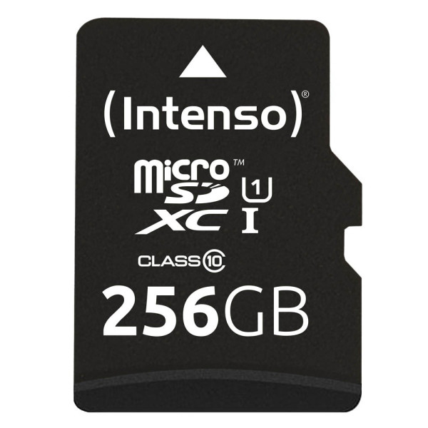 4034303028801 - Speicherkarte Premium 3423492 Micro-SDXC mit SD-Adapter Class 10 bis 90 MB s 256 GB 4034303028801 INTENSO