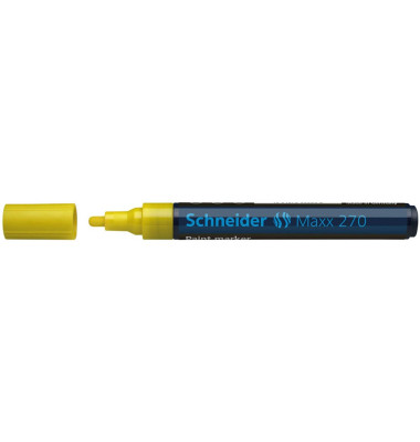 Lackmarker 270, 127005, Pack, gelb, 1-3mm Rundspitze