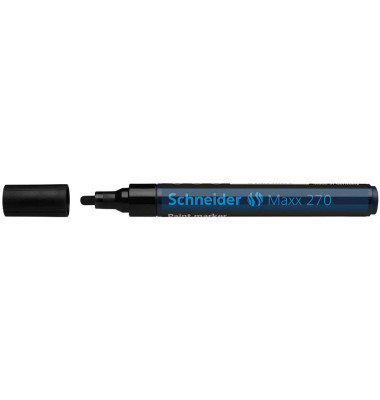 Lackmarker 270, 127001, Pack, schwarz, 1-3mm Rundspitze