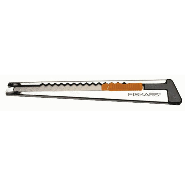 3359000013976 - Cuttermesser Fiskars automat Klingenblockiersystem Klingenbreite 9 mm Rastervorschub Stahl & Zink