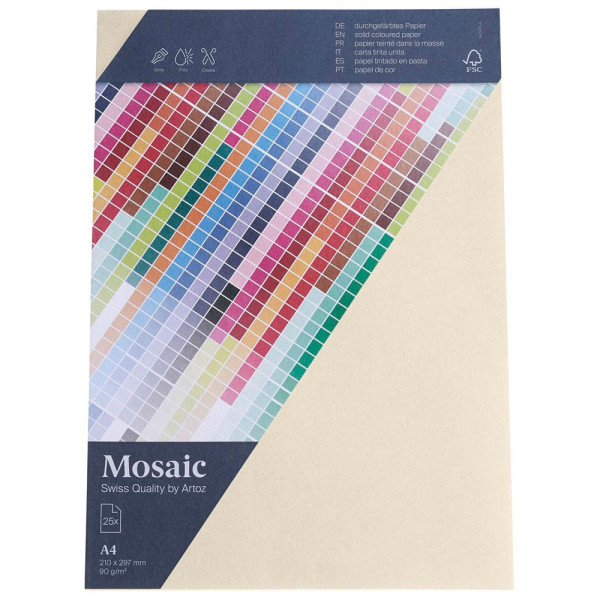 7612996917670 - Kopierpapier Mosaic 947925-241 elfenbein A4 90g  7612996917670 25 Blatt