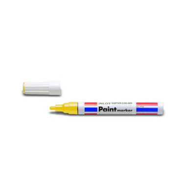 Lackmarker SUPER COLOR, SC-PM-Y, Stift, gelb, 2mm Rundspitze