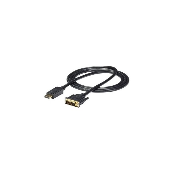 0065030840248 - StarTechcom DisplayPort to DVI Cable - 6ft   2m - 1920 x 1200 - M M – DP to DVI Adapter Cable – Passive DisplayPort Monitor Cable (DP2DVI2MM6) - Video-Adapterkabel - DVI-D zu DisplayPort - 18 m