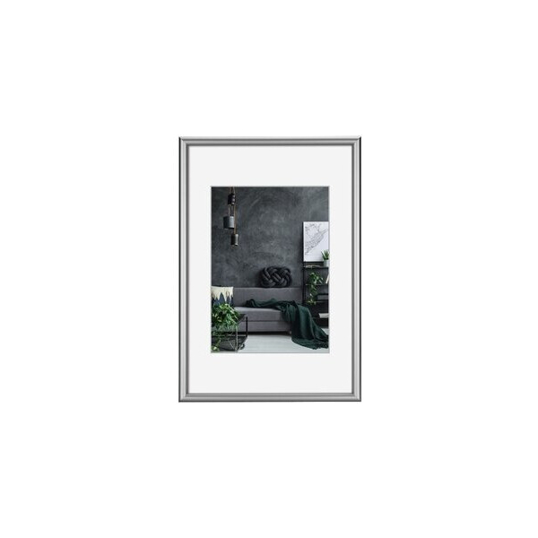 4007249638236 - Bilderrahmen Detroit PS-Glas 40 x 50 cm Alurahmen silber 4007249638236 Hama