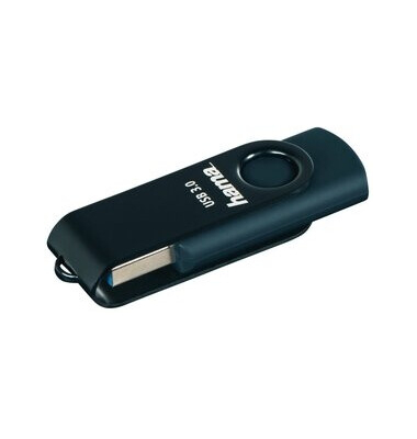 USB-Stick Rotate, USB 3.0, 32 GB, Lesen: 70 MB/s, petrolblau