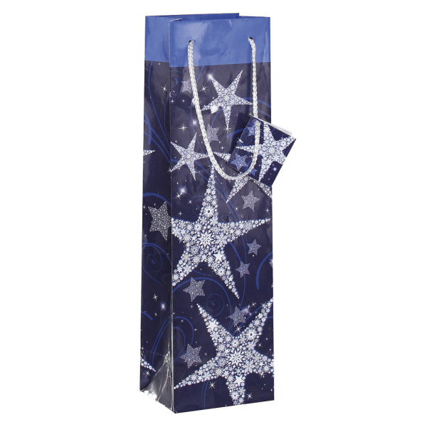 4004360844980 - Geschenktasche GT 027 Shining Star Weihnachten Shining Star mit Geschenkanhänger Shining Stars 10cm x 35cm 4004360844980 Si 5 Stück