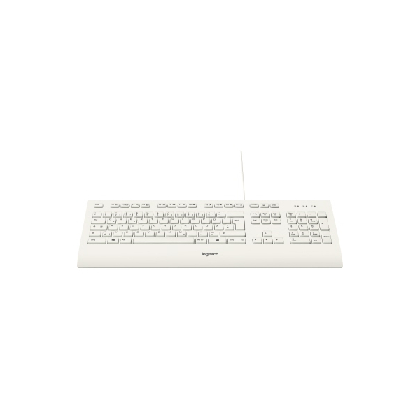 logitech PC-Tastatur Corded Keyboard K280e 920-008319, (USB), Kabel Thüringen weiß - Bürobedarf mit leise