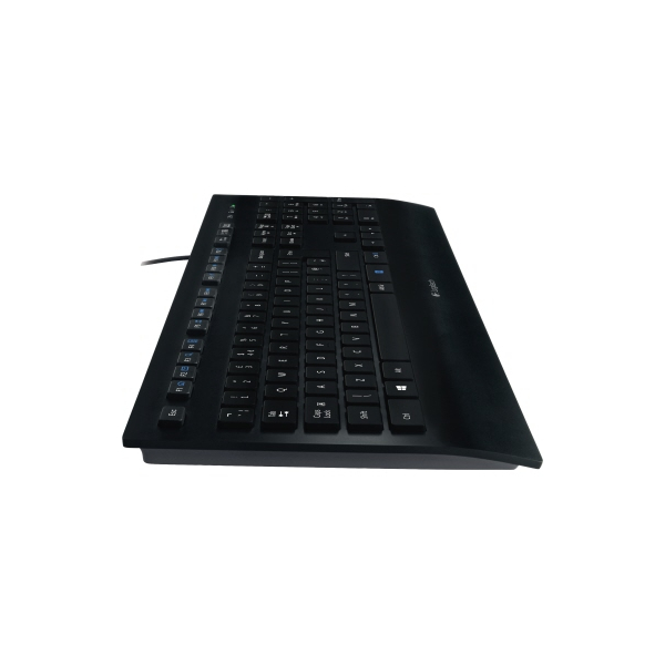 logitech PC-Tastatur flach, Bürobedarf schwarz Thüringen K280e (USB), Sondertasten, - 920-008669, Kabel mit