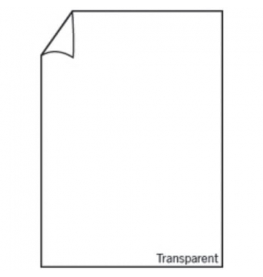 Briefbogen Paperado A4 100g transparent hochweiß 164001142