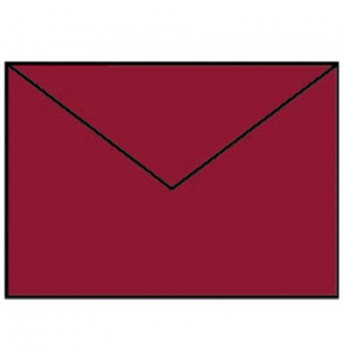 Briefumschlag 16400572 C6 ohne Fenster nassklebend 100g gerippt Oberfläche mit hellem Seidenfutter rosso gerippt