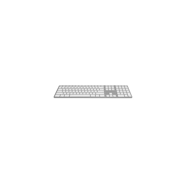 4048695100328 - PC-Tastatur Wireless Aluminium Keyboard FK418BTSQ-DE kabellos (Bluetooth) weiß silber