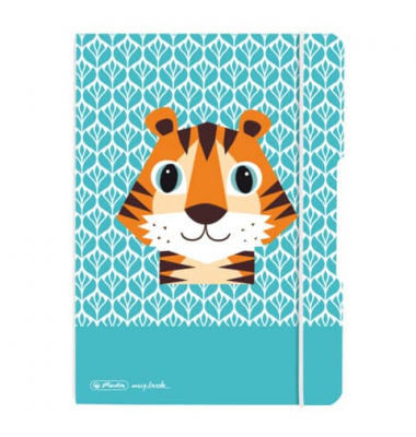 Herlitz Notizheft flex A5 40 Bl. Punkt. Cute Animals Tiger