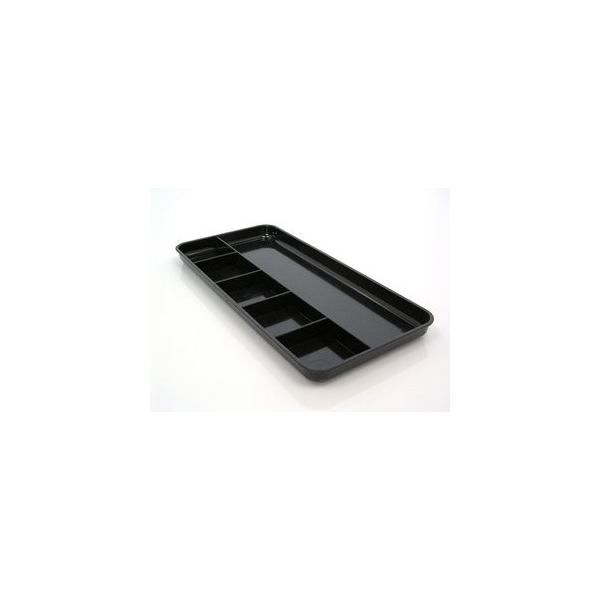 4009793400475 - Büroschale Kunststoff 250 x 120 x 16 mm 6 Fächer schwarz 4009793400475 M&M